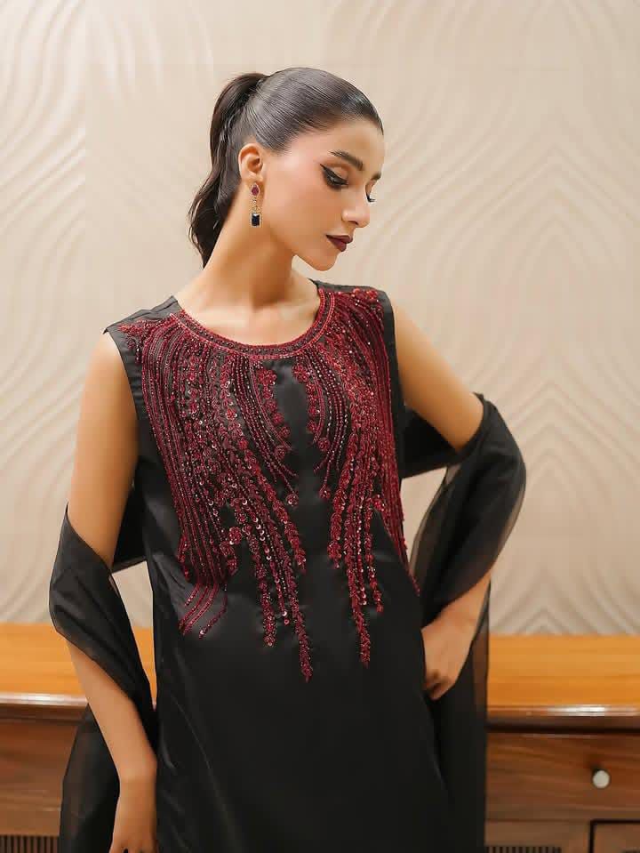Handcrafted Luxury with Resham, Beads & Cutdana Work*