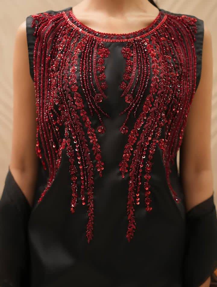 Handcrafted Luxury with Resham, Beads & Cutdana Work*